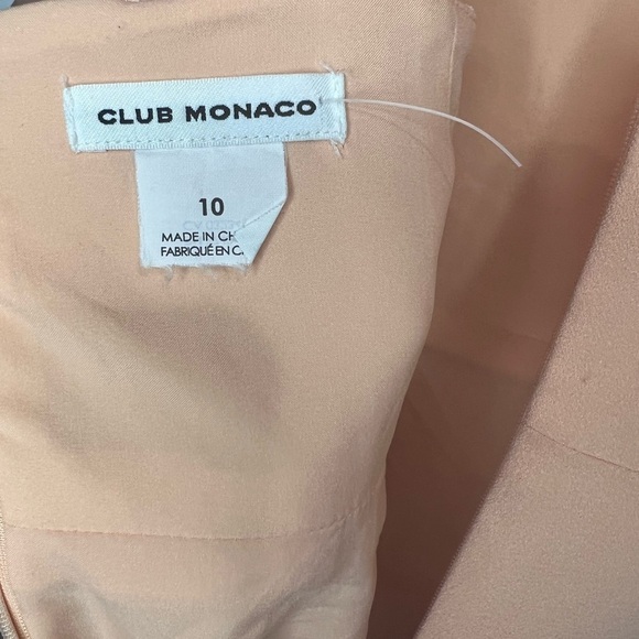 Club Monaco Peach Dellena Dress 10 - Picture 5 of 9
